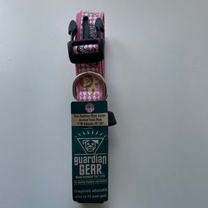 Dog Collar Guardian Gear 1”Wide 18”-26” Long Pink With Animals Cute Large Dog